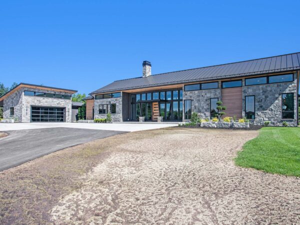 New modern industrial home in the country side of michigan