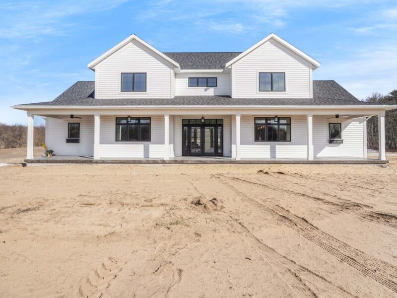 Custom Home Build in Winter in West Michigan by Trubuilt Builders