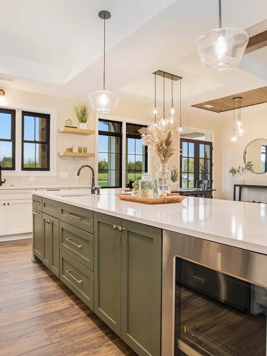 Luxury kitchen remodel of a house in the Midwest